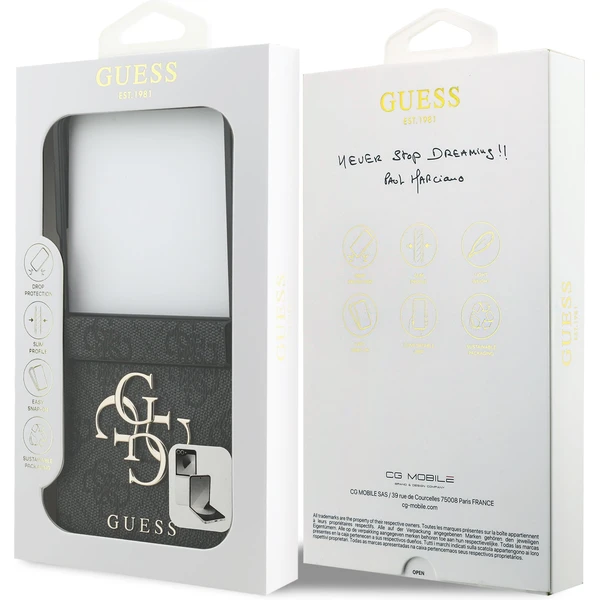 Guess PU 4G Metal Logo kryt Samsung Galaxy Z Flip 7 sivý - Puzdra - Obrázok 83d768906c1b4c3aa94e989da3ebe4b9