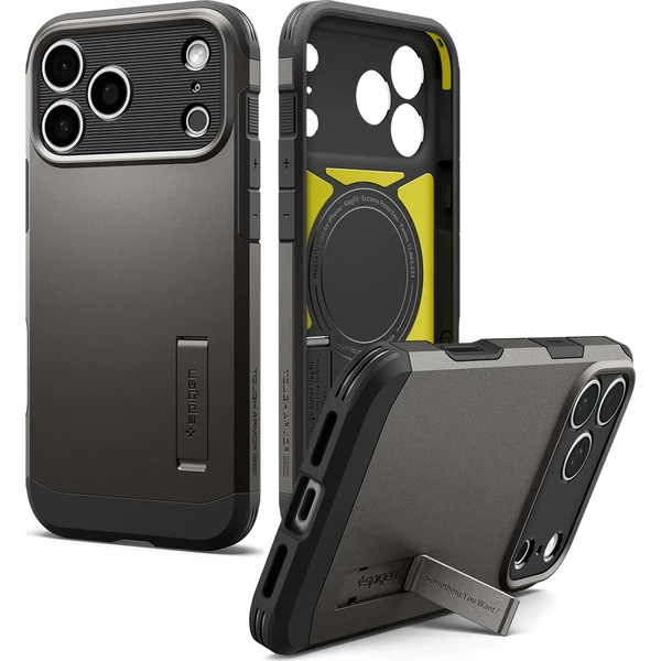 Spigen Tough Armor T MagSafe kryt iPhone 18 Pro/17 Pro gunmetal - Puzdra - Obrázok 83d7a2ac83624f4584683b1ea4a3a558