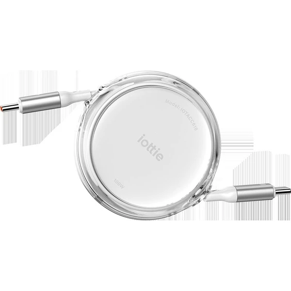 iOttie 100W Retractable samonavíjacie USB-C káble (2 ks) biele - Káble a redukcie - Obrázok 83e029809fc14de9b17e36464e9213d3