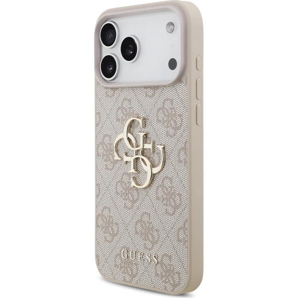 Guess PU 4G Metal Logo Zadný Kryt pre iPhone 18 Pro Max Pink - Puzdra - Obrázok 83e0e453a7ef4b4ea12c18a2272a4e83