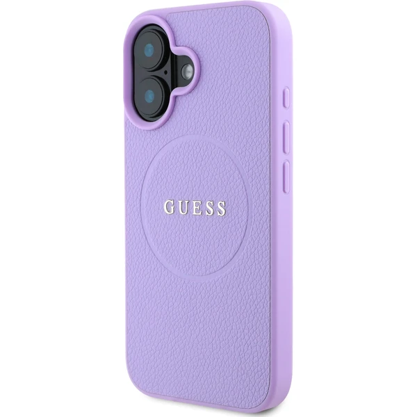 Guess PU Grained Classic Logo MagSafe kryt iPhone 16 fialový - Puzdra - Obrázok 83f4e8a808e842938ded185ebe56163c