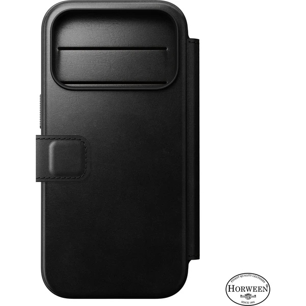 Nomad Modern Leather Folio (Horween) MagSafe kožené puzdro iPhone 18 Pro Black - Puzdra - Obrázok 83f6418450934a0c8c5c59bc239424a9