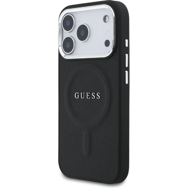 Guess PU Saffiano MagSafe kryt iPhone 17 Pro čierny - Puzdra - Obrázok 83ff8824861b44cfb93b7118e7299829