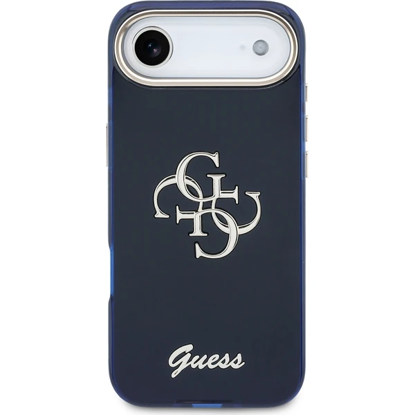 Guess IML 4G Script Metal Logo kryt iPhone Air modrý - Puzdra - Obrázok 84183384bd4f4f2cb65bdd65d194fa0f