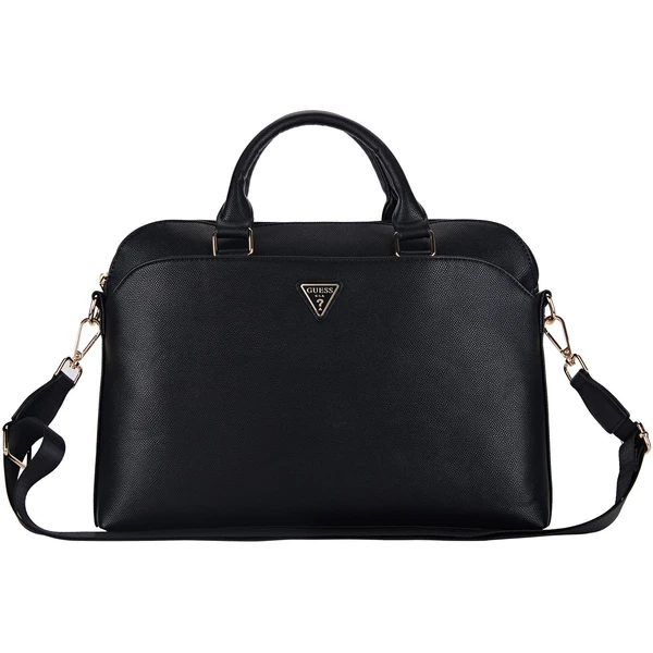 Guess PU Grained Triangle Logo taška na notebook 13/14/15" čierna - Crossbody - Hlavný obrázok