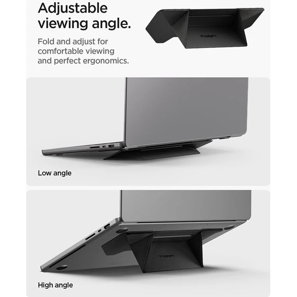 Spigen Slim Fold Laptop Stand LD201-S3 stojanček pre notebook/MacBook čierny - Stojany - Obrázok 845066a812c64570ac89d30392feb149