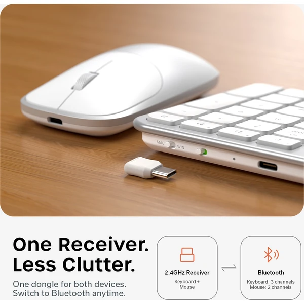 Satechi Slim CEX3 Wireless Combo (Keyboard and Mouse) - US English - Silver - Klávesnicové sety - Obrázok 846005f39f8140bd9a5e1b2ec30ffae7