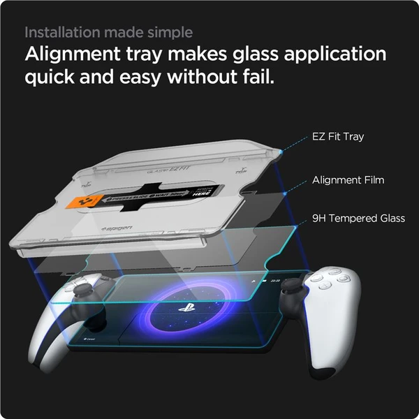 Spigen Glass tR EZ Fit PlayStation Portal - Ochranné fólie a sklo - Obrázok 8463000N01