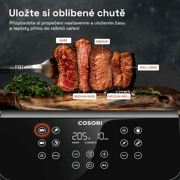 Cosori P651 PREMIUM II Chef edition 6,2l teplovzdušná fritéza čierna - Fritézy - Obrázok 8465b3aed5084788861d9a8a410589b9