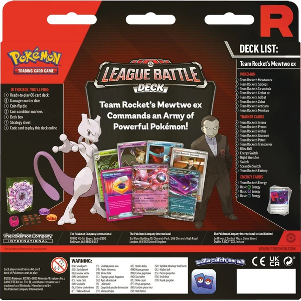 Pokémon TCG: Team Rocket's Mewtwo ex League Battle Deck - Pokémon karty - Obrázok 847M000K01