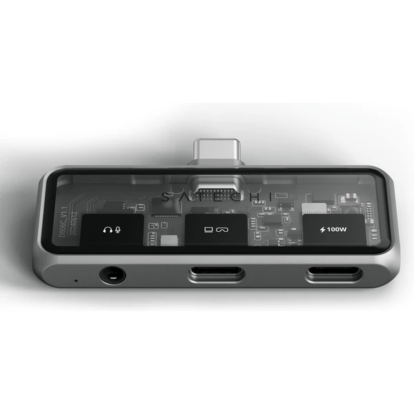 Satechi Mobile XR Hub s duálnym USB-C a audio portom vesmírne šedý - USB huby - Hlavný obrázok