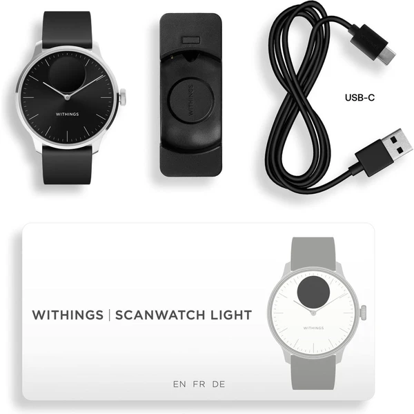 Withings ScanWatch Light 37mm čierne - Inteligentné hodinky - Obrázok 84E7000701