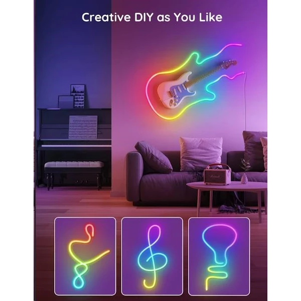 Govee Neon SMART ohybný LED pásik RGBIC, 2m - Inteligentné osvetlenie - Obrázok 84H4000J01