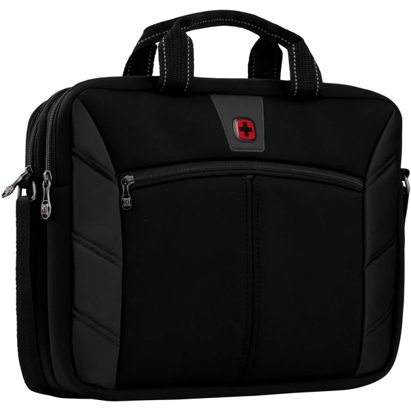 WENGER SHERPA 16" dvojitá tenká taška na notebook čierna - Batohy - Obrázok 84I1000P01