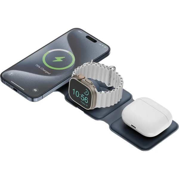 ENERGEA GoMag Trio Plus 3v1 MagSafe nabíjačka modrá - Nabíjačky - Hlavný obrázok
