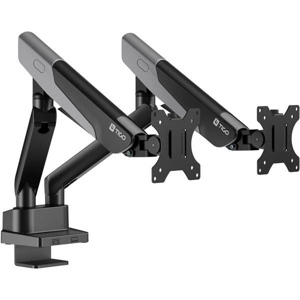 TIGO Falcon Dual držiak na dva monitory 17" - 35" čierna/sivá - Držiaky pre obrazovky - Obrázok 84QD000K01