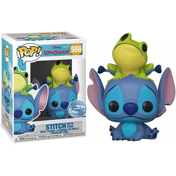 Funko POP! #986 Disney: Lilo & Stitch - Stitch w/Frog (Special) - Funko POP! - Hlavný obrázok