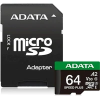 ADATA Speed Plus microSDXC 64GB + SD adaptér - Pamäťové karty