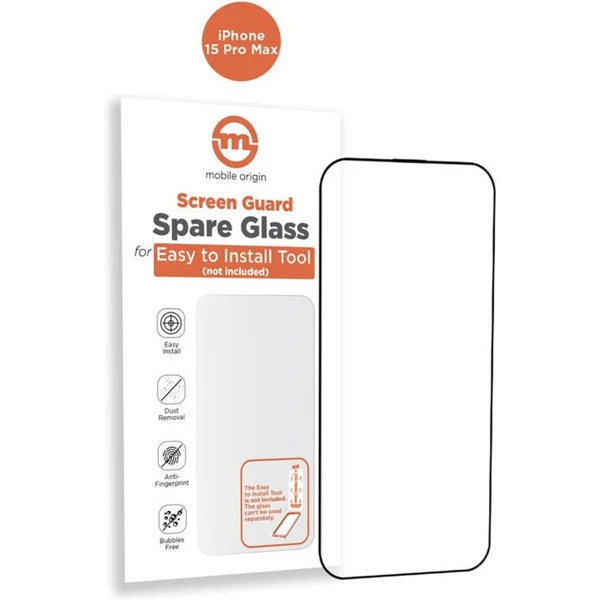 Mobile Origin Orange Screen Guard náhradné 2,5D ochranné sklo iPhone 15 Pro Max - Ochranné fólie a sklo - Hlavný obrázok