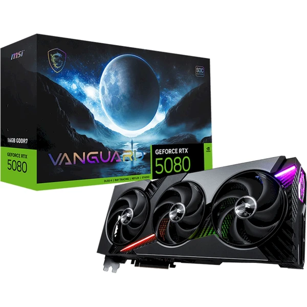 MSI NVIDIA GeForce RTX 5080 16G VANGUARD SOC - Grafické karty - Obrázok 84XG000N01