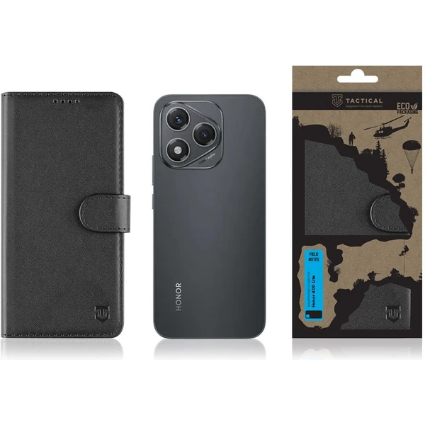 Tactical Field Notes puzdro Honor 400 Lite čierne - Puzdra - Obrázok 84c467b0b46644669ae914a003758944