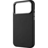 FIXED MagLeather kožený kryt s MagSafe Apple iPhone 17 Pro Max čierny - Puzdra