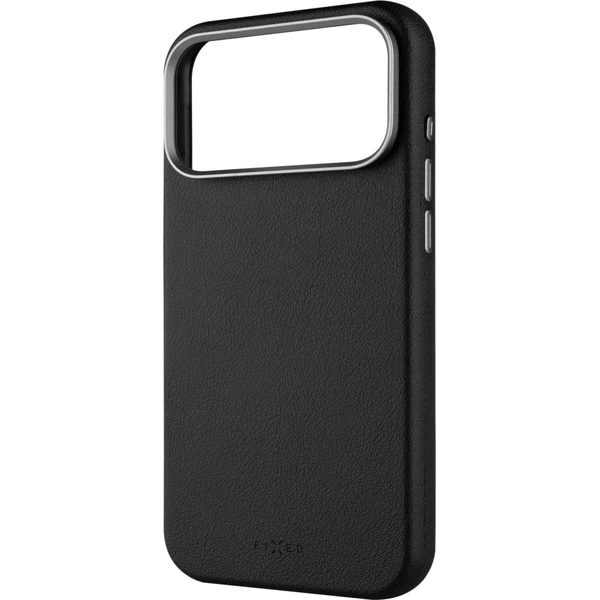 FIXED MagLeather kožený kryt s MagSafe Apple iPhone 17 Pro Max čierny - Puzdra - Hlavný obrázok