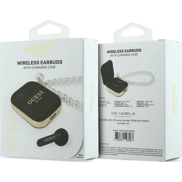 Guess Pearl Strap TWS Bezdrôtové Slúchadlá Black - Slúchadlá - Obrázok 84dcea2920e8481c84b9470645e18260