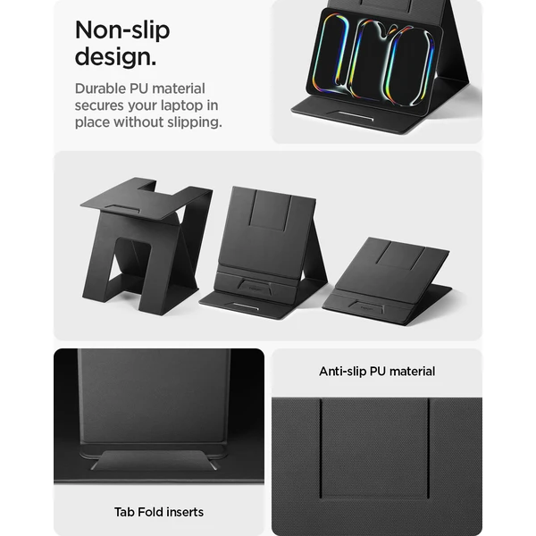 Spigen Slim Fold Laptop Stand & Standing Desk stojan čierny - Stojany - Obrázok 84e9c97a01bd47bdb0b2cb2c0c7b619b