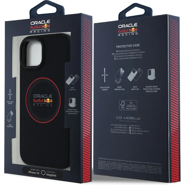 Oracle Red Bull Racing PU Leather Red Ring MagSafe kryt iPhone 14 modrý - Puzdra - Obrázok 84f9a7f744134ccfad54b629304ea736