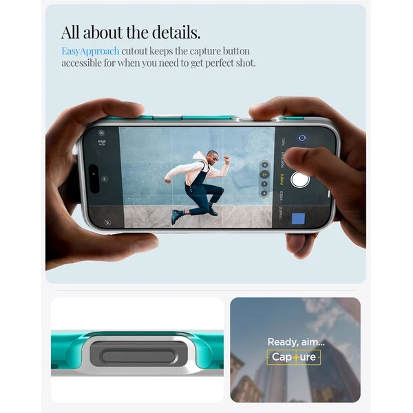 Spigen Classic C1 MagSafe kryt iPhone 16 Pro bondi blue - Puzdra - Obrázok 852fb81b47544e6cbdb3dedcb3d30fec