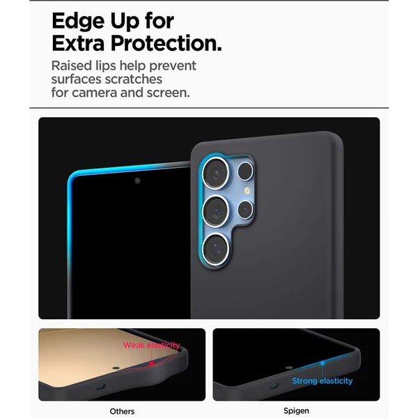 Spigen Silicone Fit MagSafe kryt Samsung Galaxy S25 Ultra čierny - Puzdra - Obrázok 85328c0bb75649b0acdaf3f722d88761