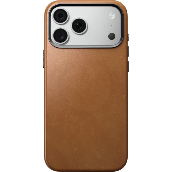 Nomad Traditional Leather MagSafe kožený kryt iPhone 17 Pro Max/18 Pro Max English Tan - Puzdra - Obrázok 8535f32419d147d4891904433abb11f3
