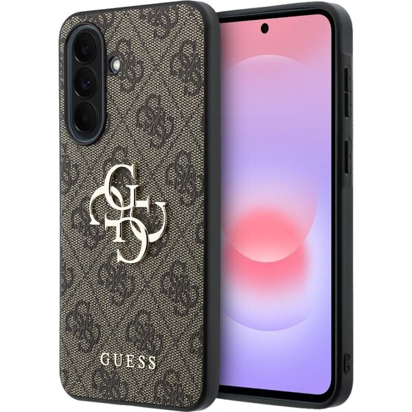 Guess PU 4G Metal Logo kryt Samsung Galaxy A37 hnedý - Puzdra - Hlavný obrázok