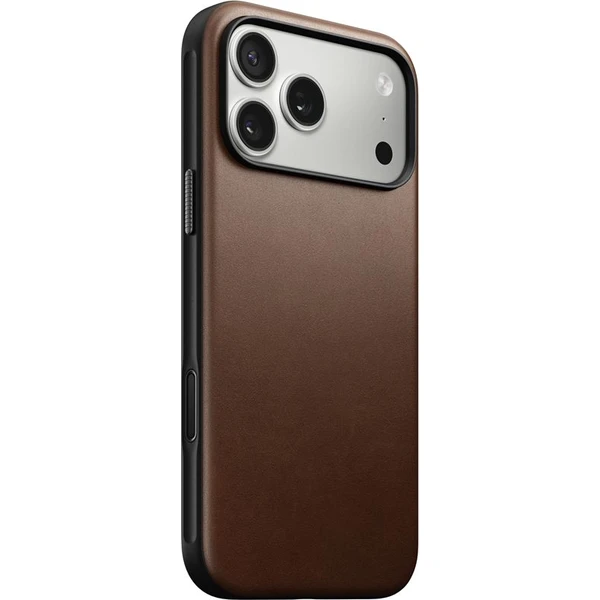 Nomad Modern Leather Case MagSafe kožený kryt iPhone 17 Pro Max Brown - Puzdra - Hlavný obrázok