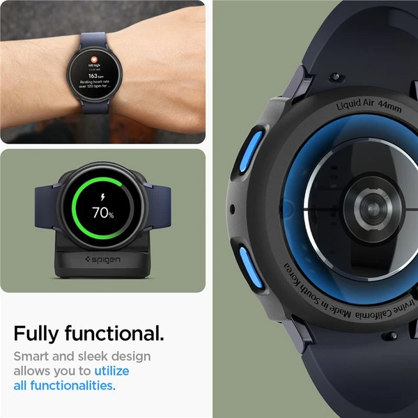 Spigen Liquid Air púzdro Samsung Galaxy Watch7 (44mm) matne čierne - Puzdra - Obrázok 85629399b533411aaff9161021bc5696