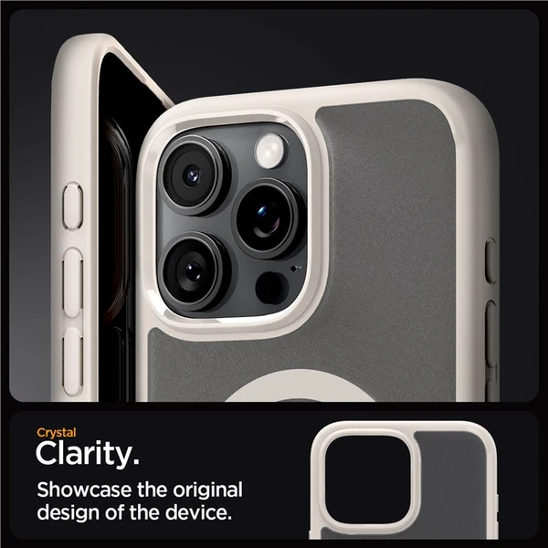 Spigen Ultra Hybrid MagSafe kryt iPhone 16 Pro frost natural titanium - Puzdra - Obrázok 85674e44dae14f7ab703e10e3e9fc5dd