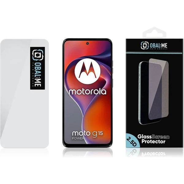 OBAL:ME 2.5D tvrdené sklo Motorola G15/G15 Power číre - Ochranné fólie a sklo - Obrázok 8568587bbc6d4db39daf49f70f579281