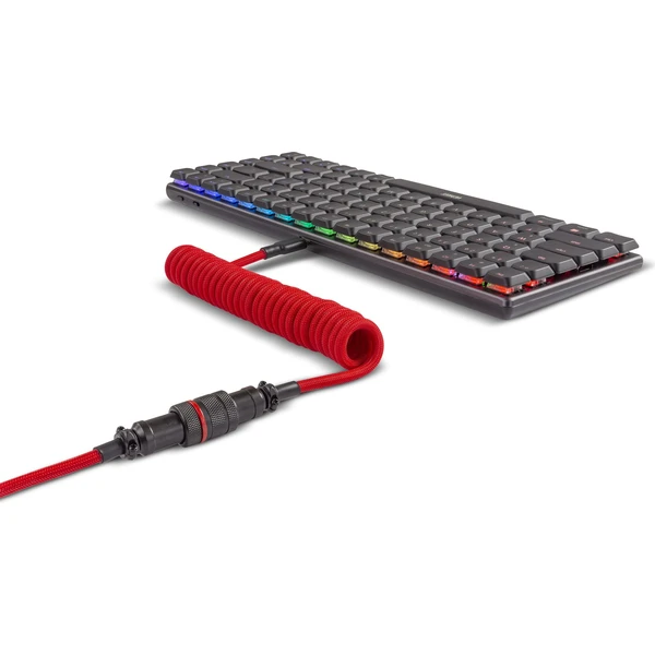 Yenkee YCU COIL RD krútený kábel USB-A/USB-C červený - Káble - Obrázok 85A4000N01