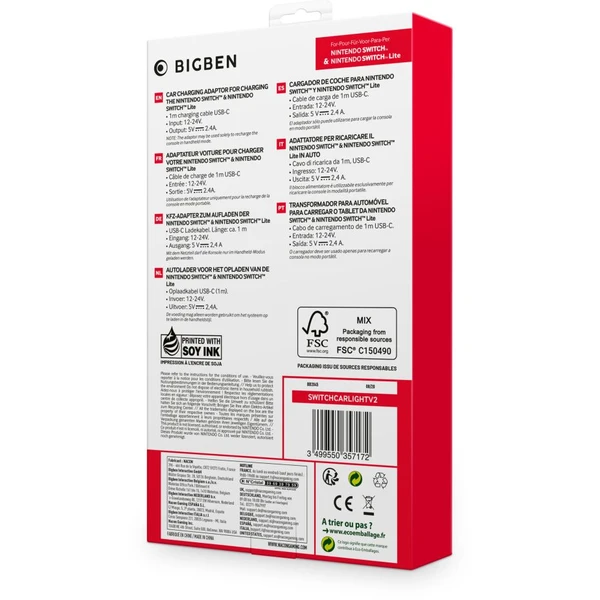 Bigben Car Adapter (Switch) - Nabíjačky - Obrázok 85ND100501