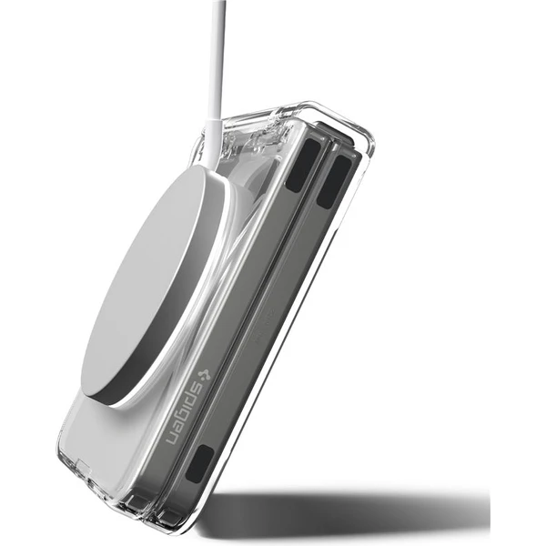 Spigen Ultra Hybrid Pro MagSafe kryt Samsung Galaxy Z Flip7 číry/biely - Puzdra - Obrázok 85b8f9b937f14e2194eb55c324da5d20