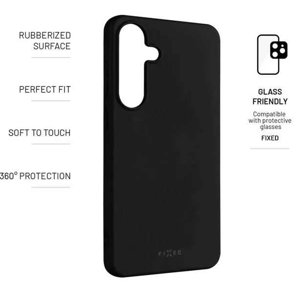 FIXED Story silikónový kryt Samsung Galaxy S25+ čierny - Puzdra - Obrázok 85d82db88fa24891bb965aade004b949
