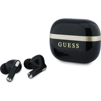 Guess Gold Line Glossy Finish TWS bezdrôtové slúchadlá čierna - Slúchadlá