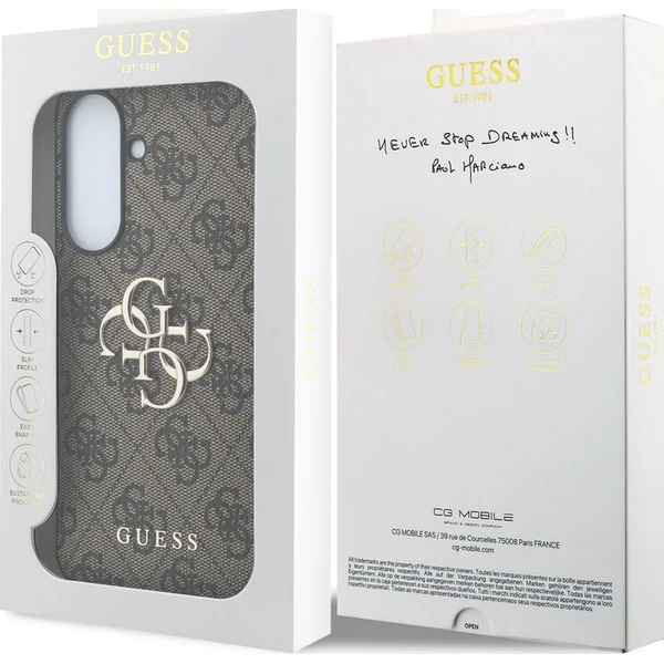 Guess PU 4G Metal Logo kryt Samsung Galaxy A57 hnedý - Puzdra - Obrázok 85f83243301d4e7e839831eab9c1dd1a