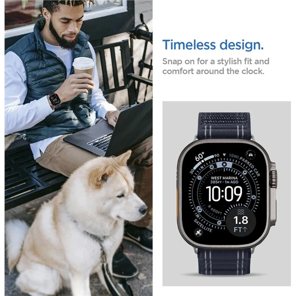 Spigen Fabric Band remienok (suchý zips) Apple Watch 49/46/45/44mm námornícka modrá - Remienky - Obrázok 85f9e7b117a840a89fda73363c5ff531
