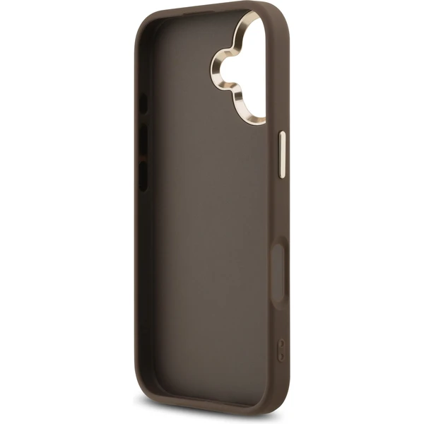 Guess PU Leather 4G Metal Logo Gold Frame MagSafe kryt iPhone 17 hnedý - Puzdra - Obrázok 863c5345a7f84a3fa3a22100b1f0d4af