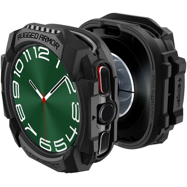 Spigen Rugged Armor kryt Samsung Galaxy Watch Ultra matne čierny - Puzdra - Obrázok 8654314e6de640508ea5bdae4df28cfe
