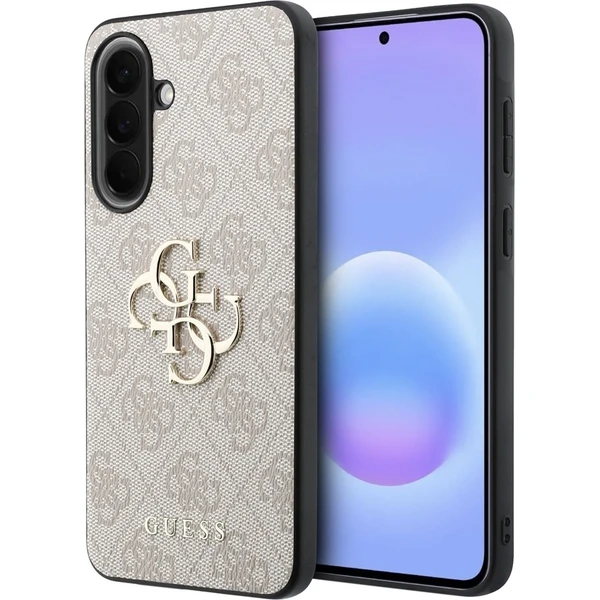 Guess PU 4G Metal Logo kryt Samsung Galaxy A57 ružový - Puzdra - Hlavný obrázok
