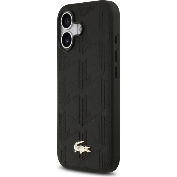 Lacoste PU Nomogram Gold Gold MagSafe kryt iPhone 17 čierny - Puzdra - Obrázok 8666547816f4488aa27052e938f7c0c7
