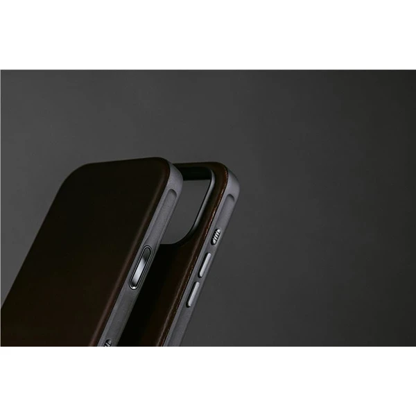 Nomad Modern Leather Case MagSafe kožený kryt iPhone 17 Pro Brown - Puzdra - Obrázok 866e190225814348ae3a789ae90a9db9